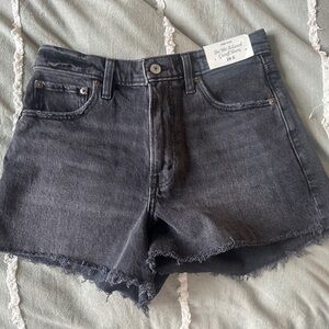 Abercrombie High Rise '90s Relaxed Cutoff Shorts